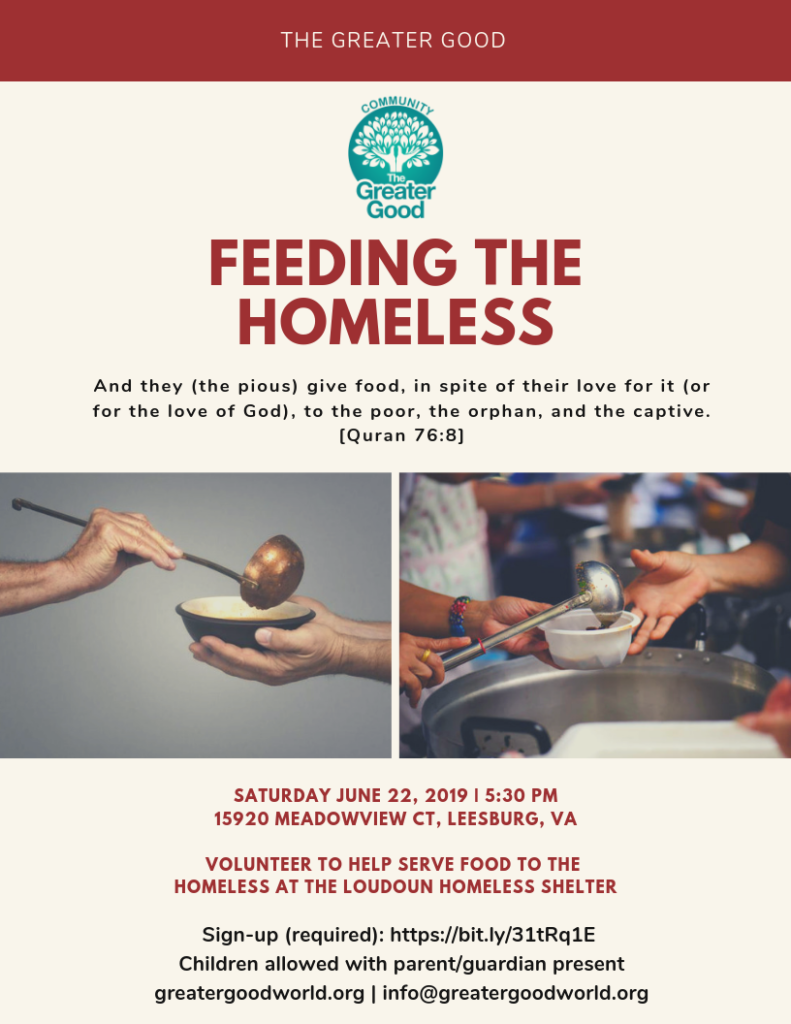 Feeding the Homeless (June 2019) The Greater Good